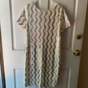 New with tags chevron sequin dress from the limited, size 8